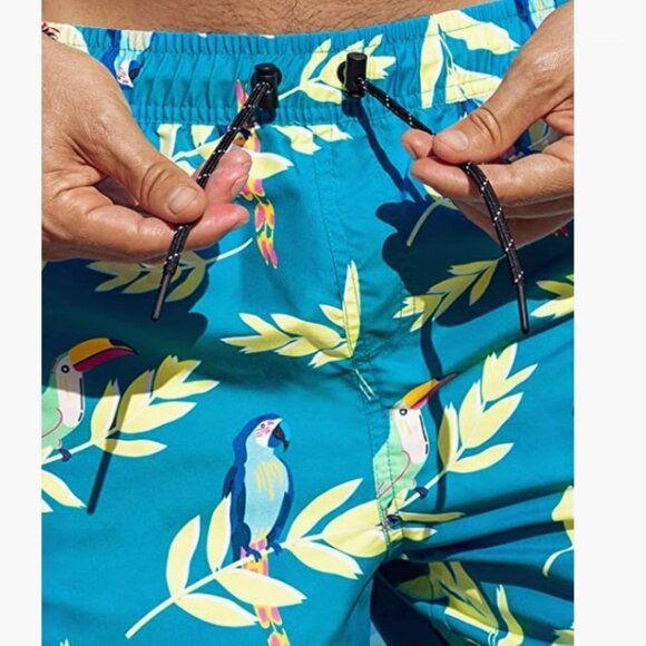 Swimming Trunks w/ Comfortable Mesh Lining Board Shorts with Pockets, SM - Picture 4 of 6